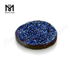 Agate Druzy Cabochon Plating Druzy Agate Oval Shape Druzy Agate Beads