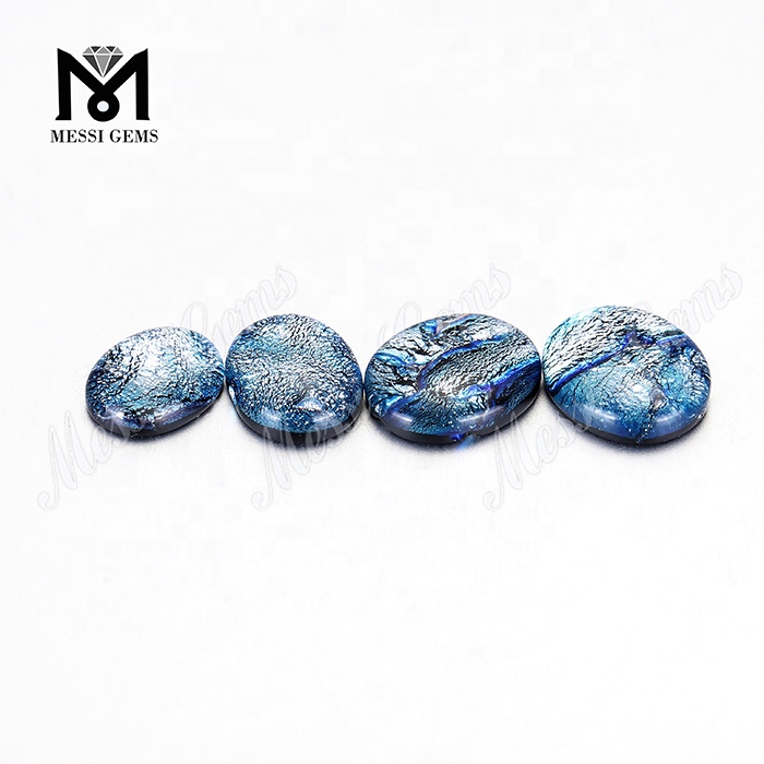 Unique Cabochon Ammolite Gemstones/Glass Ammolite Stone