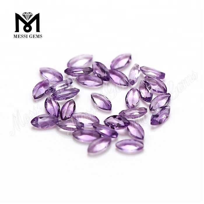 Wholesale price natural amethyst marquise shape 2.5*2.5mm loose gemstone
