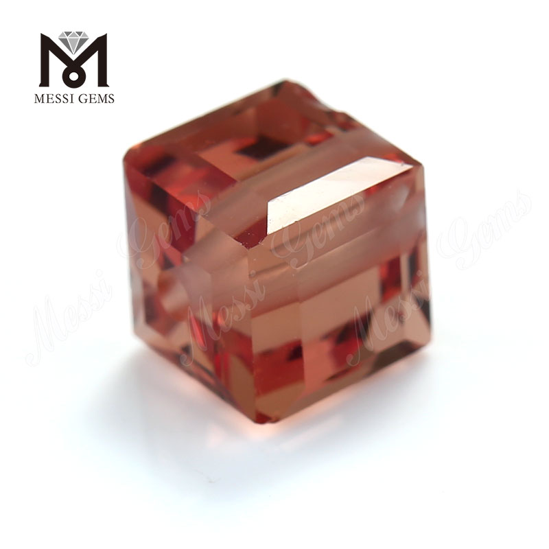 Factory price decorative cube clear color change glass gems