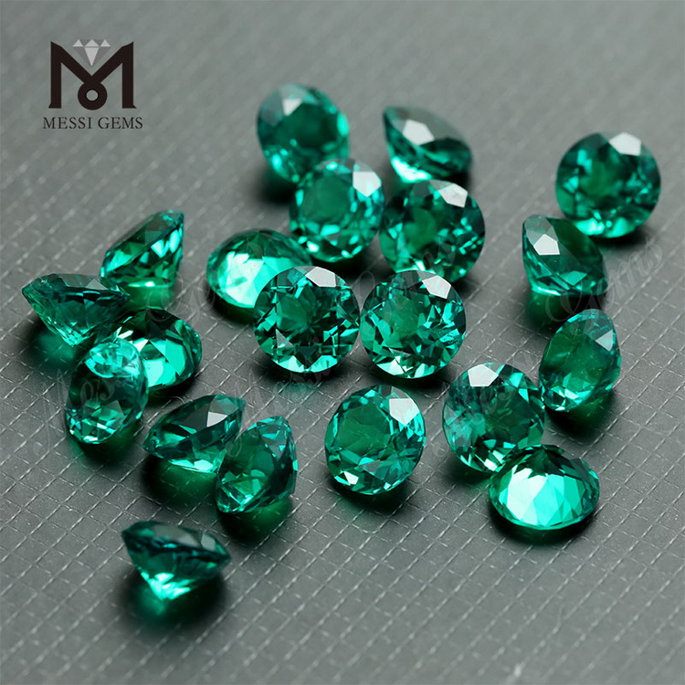 Wholesale Round colombia hydrothermal emerald loose gemstone