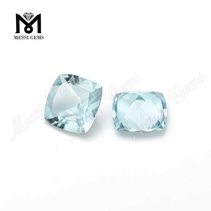 China Cushion Cut Aquamarine Gemstone Precious Stones