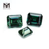Green Moisanite Diamond Factory Prix Gemystones en vrac octogone Emerald Cut
