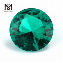 Hydrothermal colombian round emeralds gemstones from Russia