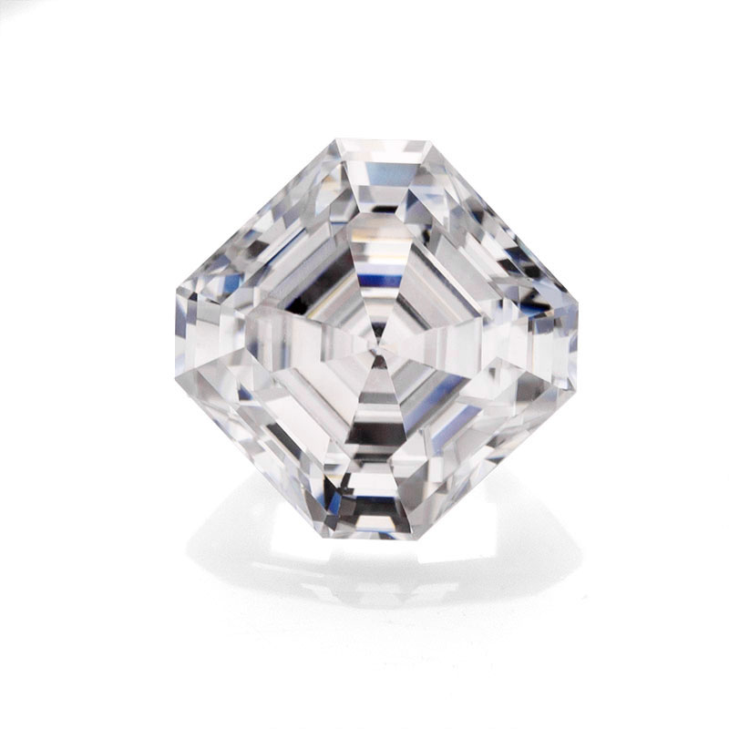 Цветная игра или огонь свободный драгоценный камень Defwhite Asscher Cut Moissanite Diamond Heat