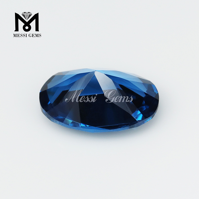 Oval 10 x 14mm 120# Blue Synthetic Spinel Stones