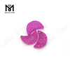 Half Moon Natural Agate Purple Druzy Gemstones from Factory