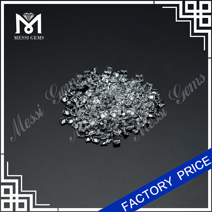 square 2.5 x 2.5 MM loose gemstone white topaz stone