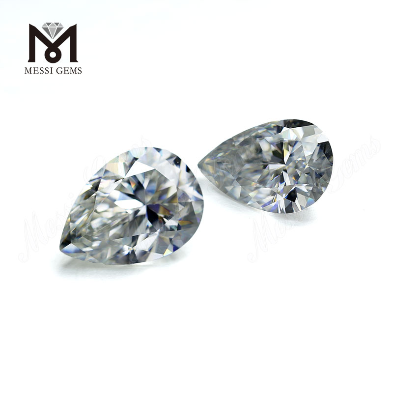 Pear Shape DEF White Wuzhou moissanite diamond Gemstones