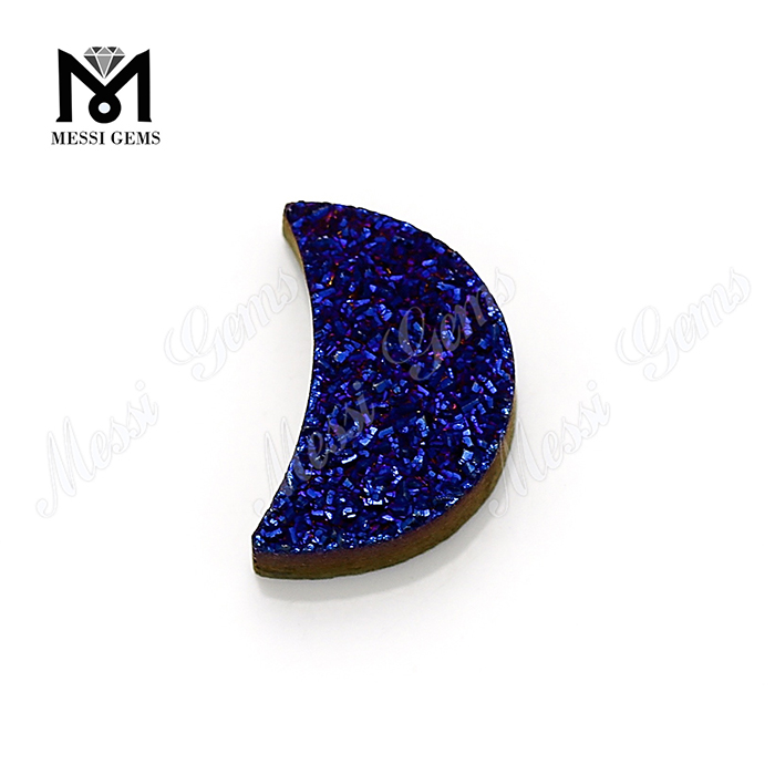 Half Moon Wholesale Loose Stone Druzy Amethyst
