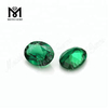 Oval 9x7mm loose lab created zambia emerald