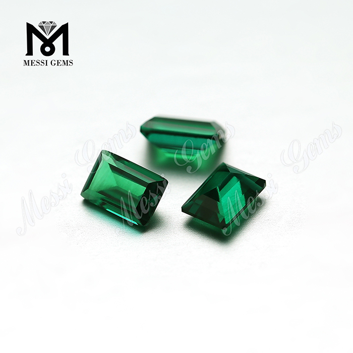 Hot selling wholesale 4*6 bagutte cut emerald price per carat