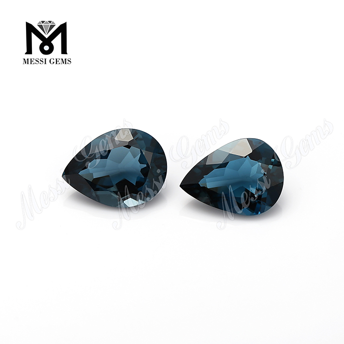 pear shape natural loose stones london blue topaz gemstones