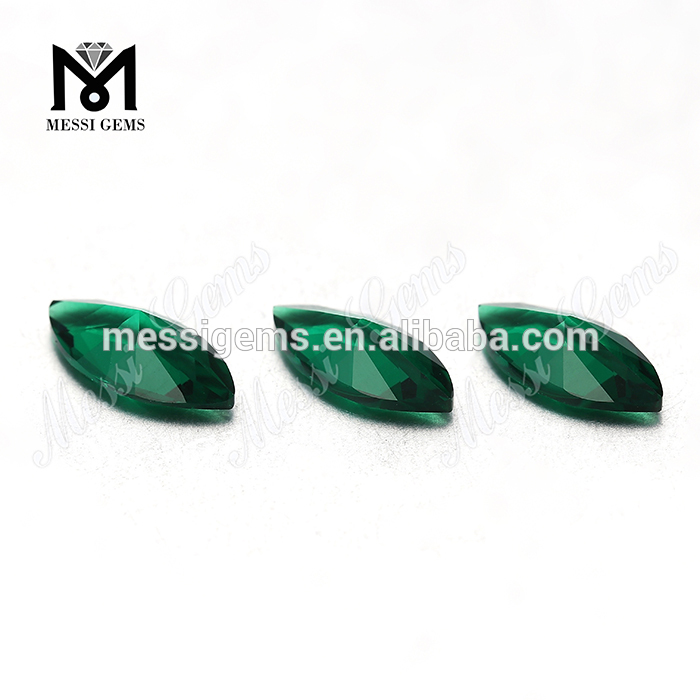 Marquise 5x10mm emerald green nano gems