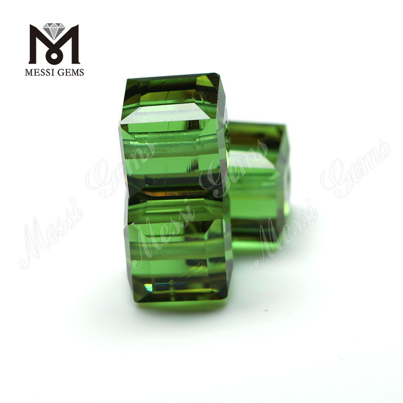 Machine cut clear color change stone loose glass gems