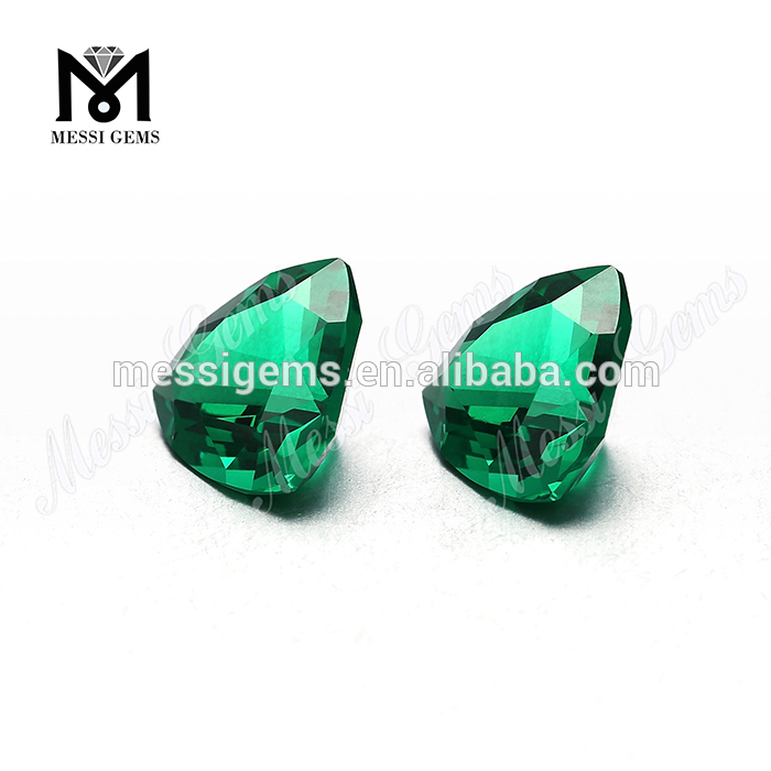 Trillion cut 10 x 10 mm green nano gemstone