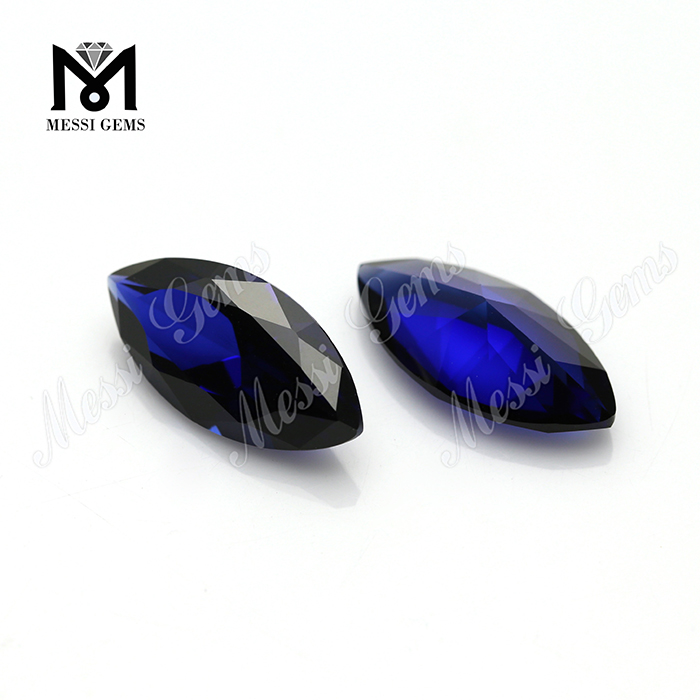 Forma de marquise de tamanho grande solto 8x16mm Blue ruby pedra preciosa