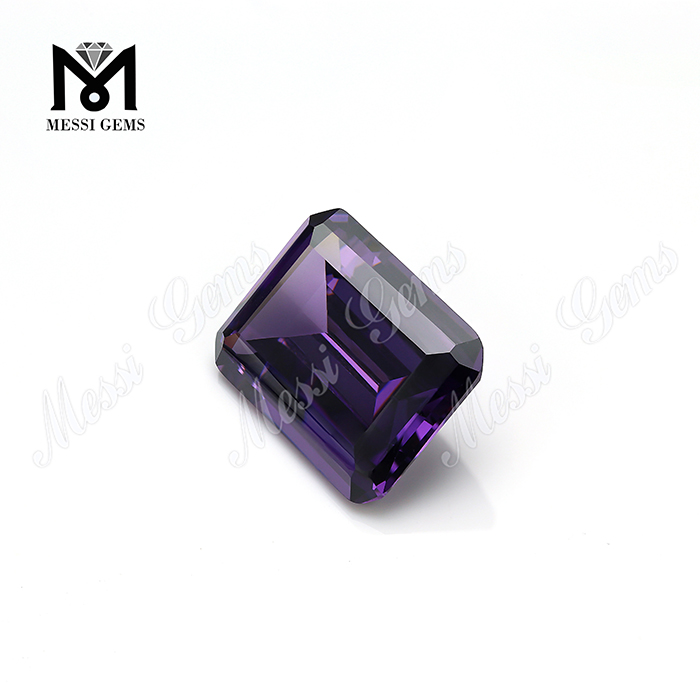 Synthétique Octogone Forme Amethyst Zirconia Gemone en vrac
