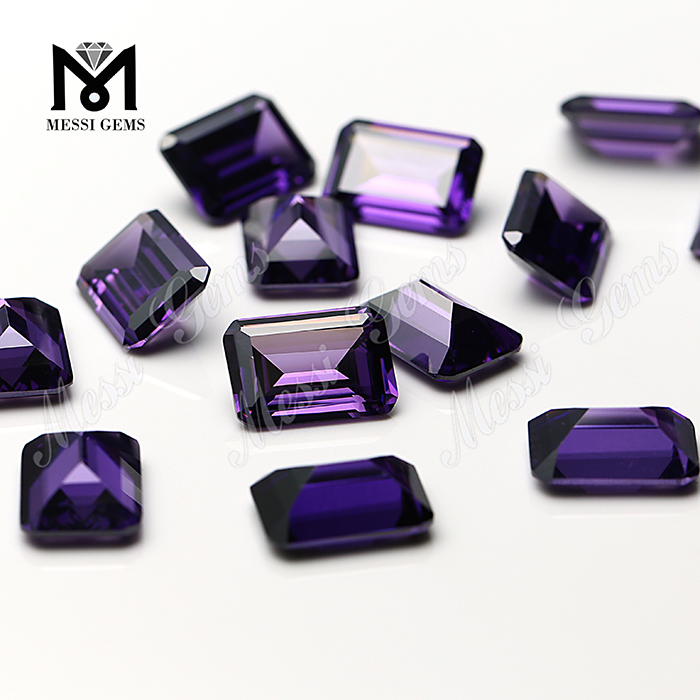 Synthétique Octogone Forme Amethyst Zirconia Gemone en vrac