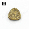 wholesale trillion cut gold natural druzy agate gemstone
