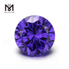 Wuzhou Factory Round Cut Lab Created Violet Color CZ Stones