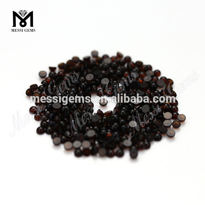 round cabochon 2.5 mm loose red agate stone