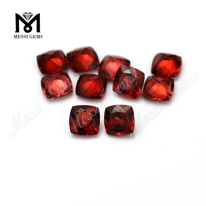 cushion cut natural gemstones red garnet stones price per carat