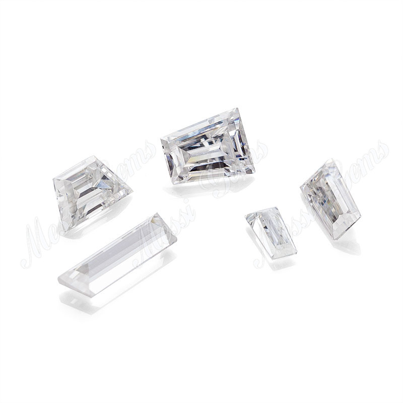 Wholesale synthetic loose gemstone white moissanite price per carat