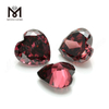 Wuzhou factory high quality loose gems 6mm cubic zirconia heart Rodolite