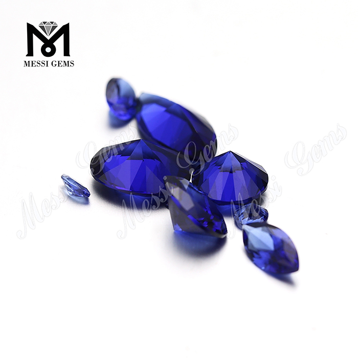Artificial Crystal Stone 12x14 Oval Cut Sapphire Nanosital