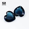 Loose London blue heart shape synthetic faceted glass stone
