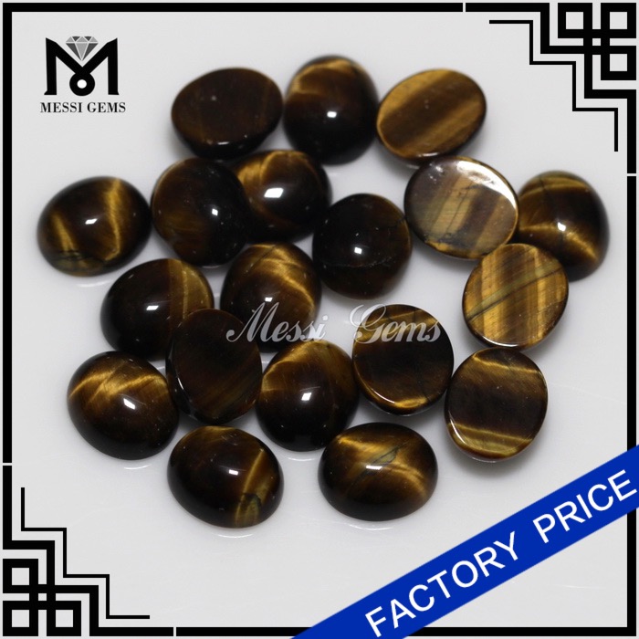 Wholesale Semi Gemstone Stone Oval 10x12 Tiger Eye Stone Price