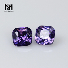 Top Quality CZ Gemstone Cushion Amethyst Cubic Zirconia Stone