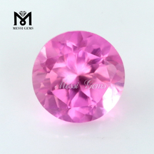 Wholesale 8MM Round Shape Color Curundum Synthetic Ruby For Ring
