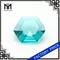 Green crystal glass gems stone hexagon shape glass gemstone