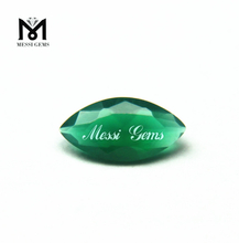 Factory Price Marquise 3x6 Green Agate Stone