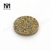 Oval Natural Druzy Cabochon Stone Wholesale 24K Gold Druzy