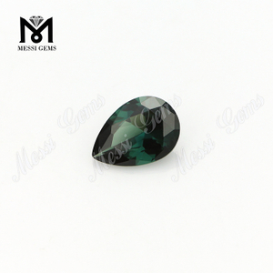 lab made green gemstones pear spinel for jewelry making