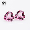 Heart Shape Faceted Decorative Pink Glass Gemstone