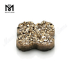 Flower Shape Rose Gold Druzy Stones for Jewelry Making, Druzy Agate Stone
