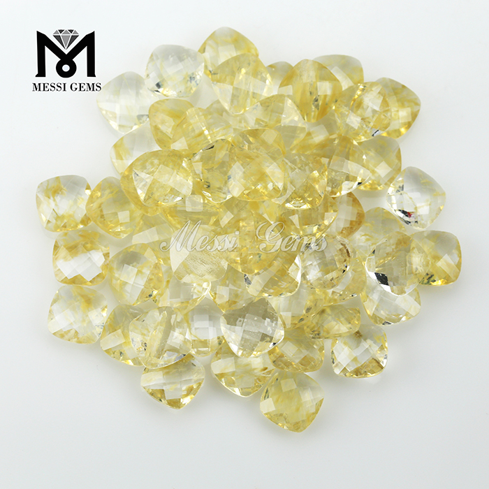 Fashion Jewelry Stone Cushion Double Briolette Rutilated Quartz Glass Stone