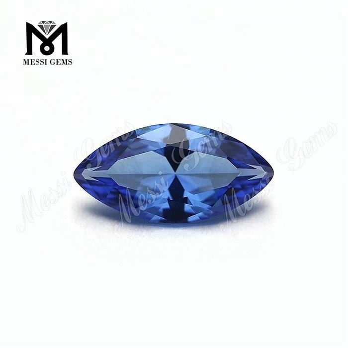 Loose Marquise Shape #A472 Blue Nanosital Gemstone