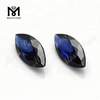 Factory price 34# marquise blue sapphire corundum gemstone