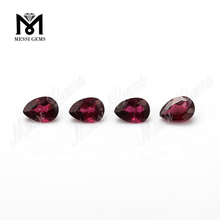 Wuzhou Factory Price Pear Cut Natural Purple Garnet Stone