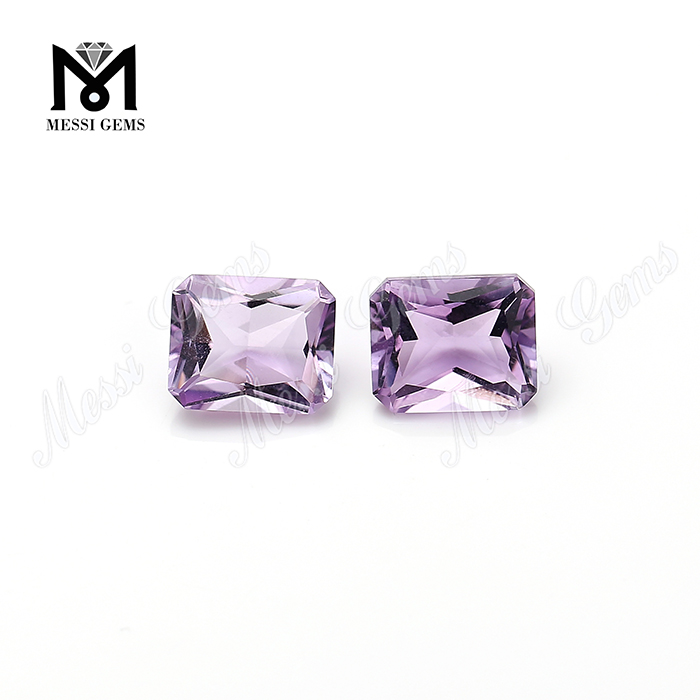 Eye Clean Quality Octagon Shape Natural Amethyst Stone Per Carat Price
