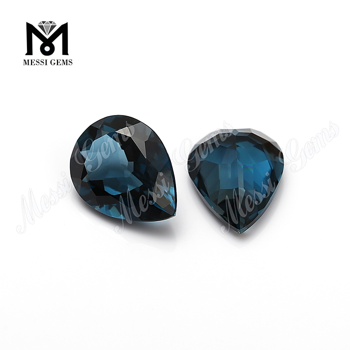 pear cut large sizes blue topaz london natural gemstones