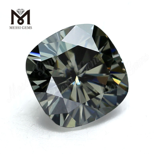 8mm Factory price moissanite diamond cushion cut loose gray moissanite price per carat