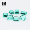 Loose stones 6*8mm Emerald cut glass stone for copper alloy silver jewelry