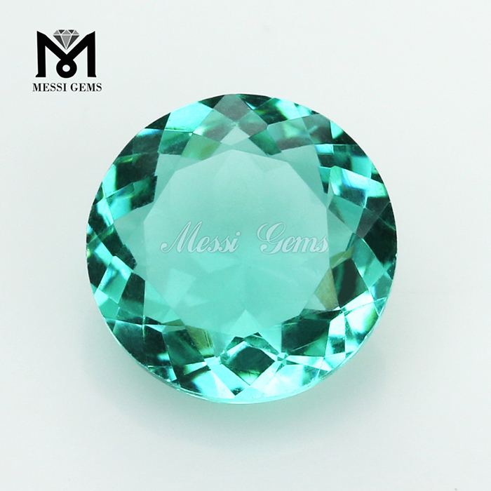 Loose Gemstone 8.0mm Paraiba Color Glass Beads