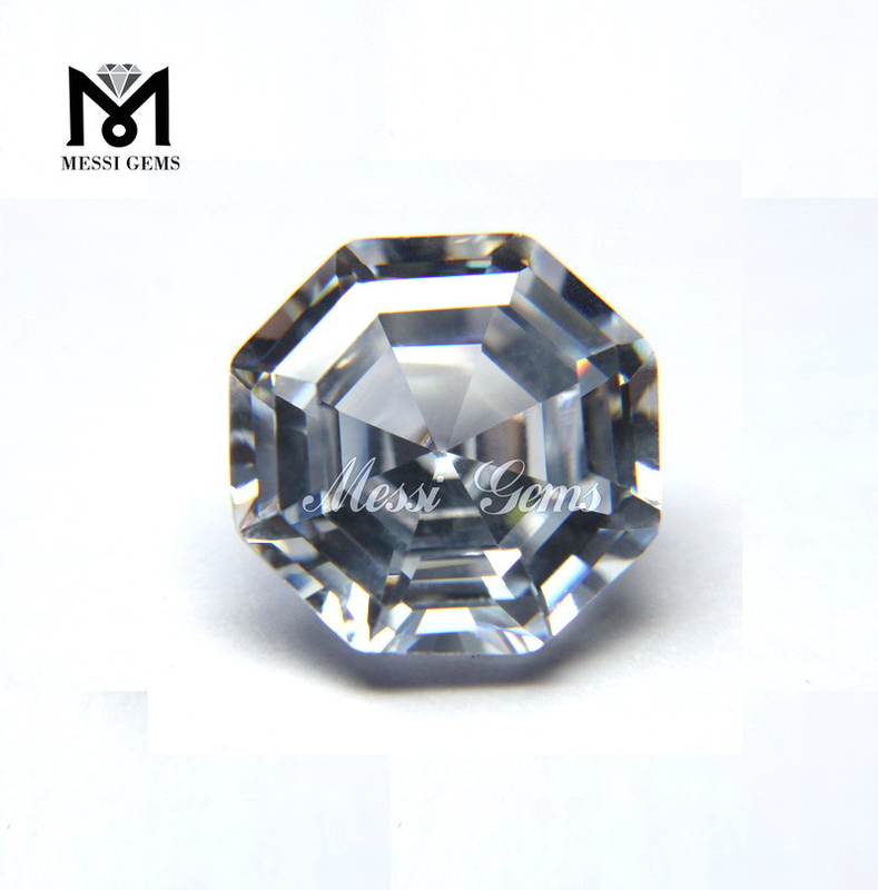 Wholesale Custom Fancy Shape Equilateral 14x14 White Zircon Price